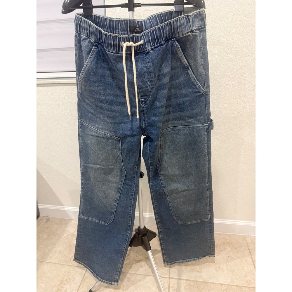 True Religion Vinny Denim Carpenter Pants Mens 34x32 NWT Medium Wash $184 Y2K